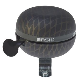 BASIL NOIR BELL sonnette de velo, 60mm Ø, black metallic