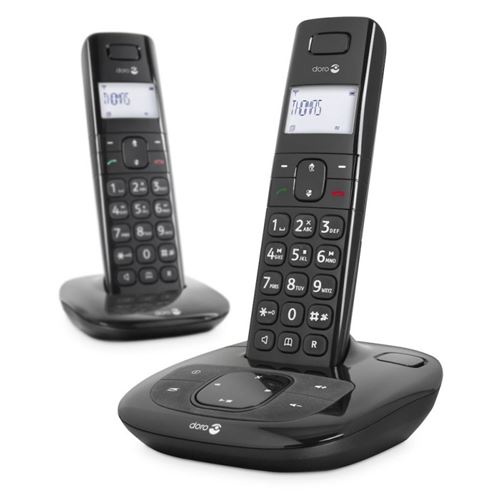 Doro Comfort 1010 DUO - téléphone sans fil avec ID d'appelant + combiné supplémentaire