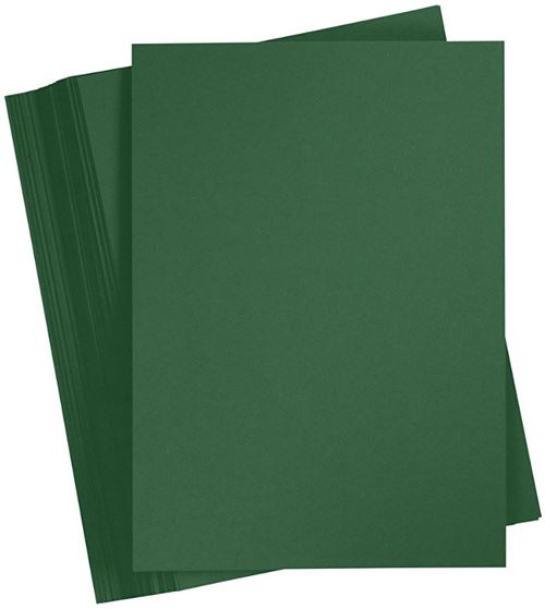 Creotime carton couleur A6 10,5 x 14,8 cm vert foncé 100 pièces