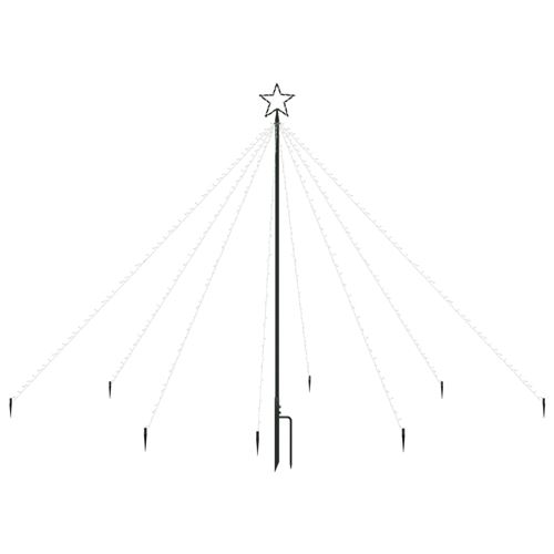 vidaXL Lumières d'arbre de Noël Intérieur/Extérieur 400 LED 2,5 m