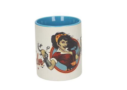 Sd Toys Tasse Avec Motif Wonder Woman Chaîne, Céramique, Blanc Et Bleu, 10 X 14 X 12 Cm
