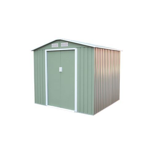 Abri de Jardin en Métal Gardiun Sunderland 4,07 m² Extérieur 213x191x195 cm Acier Galvanisé Vert Clair