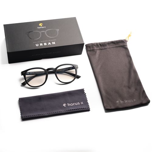 Horus X Lunettes Anti Lumiere Bleue Gaming Filtre Protection Ultime UV Ecrans Jeux Videos Console Ordinateur PC Homme et Femme Urban Clear Lunettes sport Achat prix fnac