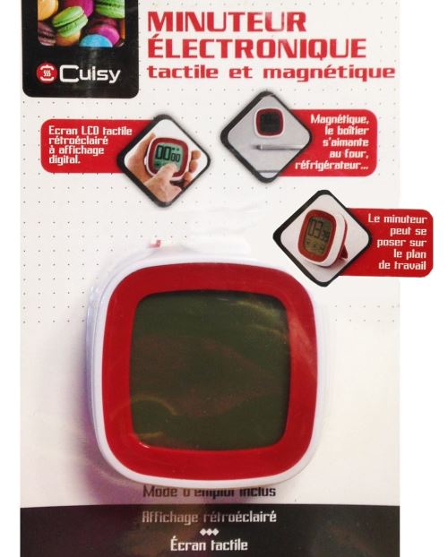 Minuteur Electronique Tactile Magnetique Ustensile De Cuisine