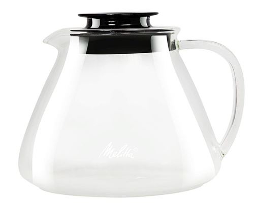 Melitta Verseuse en Verre, Pour la Préparation Manuelle de Café, Compatible avec Porte-filtre, Poignée anti-brûlure, 0,7 L, Pour Over, Transparent