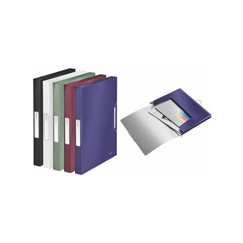 Leitz ablagebox style, din a4, pp, seladon-grn fllhhe 30 mm, fassungsvermgen 250 blatt, gebrstete oberflche, innen silber,