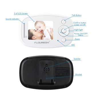 Nanny Camera Wireless SET - Moniteur vidéo pour bébé 4,3 LCD +
