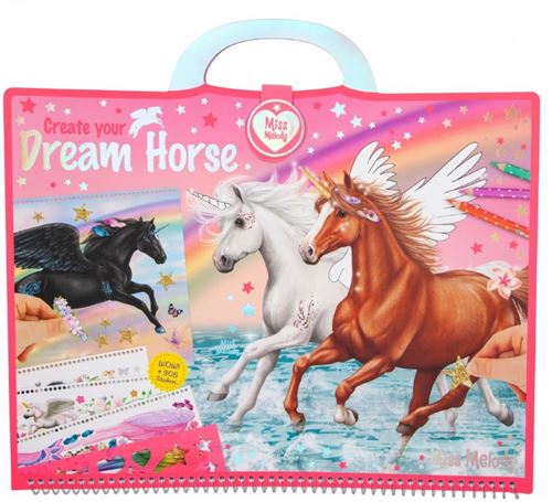 Miss Melody livre de coloriage Dream Horse girls 33 cm papier rose