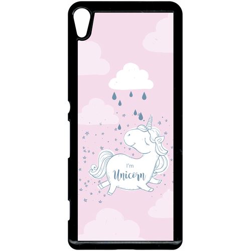Coque Sony Xperia Xa Unicorne Nuage Fond Rose 2