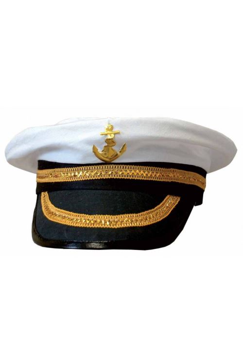Motomo Blanc Casquette De Capitaine - Unique