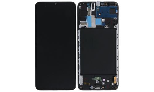 Ecran noir origine Samsung Galaxy A70 Vitre + Ecran LCD