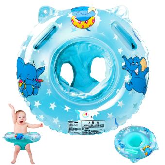 Bouée Siège Bébé Gonflable - Apprentissage Natation Dès 1 Mois - PVC Sûr - Diamètre 60 Cm - Idéal Piscine, Bain, Jeu Aquatique