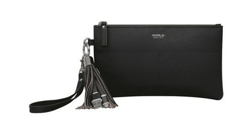 Mobilis Origine Pouch - Beschermhoes voor mobiele telefoon - imitatieleer - zwart