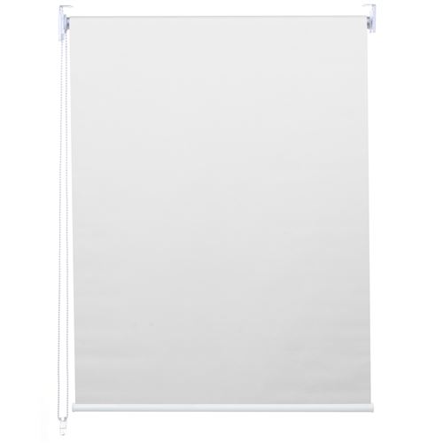 Store à enrouleur pour fenêtres, HWC-D52, avec chaîne, avec perçage, isolation, opaque, 80 x 230 ~ blanc