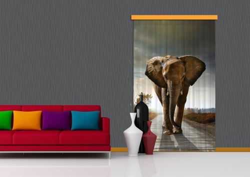 BebeGavroche Elephant, Rideau imprimé 140x245 cm, 1 Part