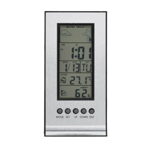 Moniteur d'humidité pour thermomètre intérieur avec hygromètre numérique à cristaux liquides, station de météo sans fil