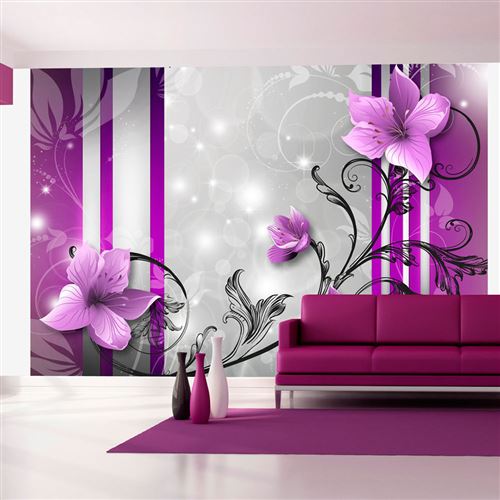 Papier peint Violet buds-Taille L 100 x H 70 cm