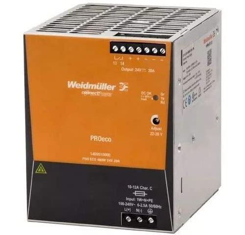 Weidmüller 1469510000 Hutschienen-Netzteil (DIN-Rail) 24 V/DC 20A 480W Anzahl Ausgänge:1 x Inhalt 1St.