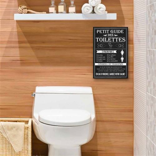 Tableau Règles des toilettes / WC personnalisé