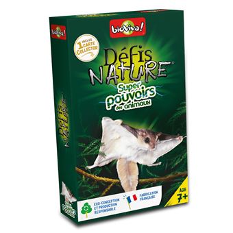 Jeu de cartes Bioviva Défis Nature Super pouvoirs des animaux
