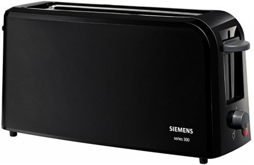 Siemens - tt3a0003 - grille-pains, 980 watts, noir / gris