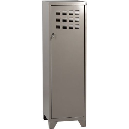 Pierre Henry - Armoire de rangement métal 1 porte Gris souris nacré