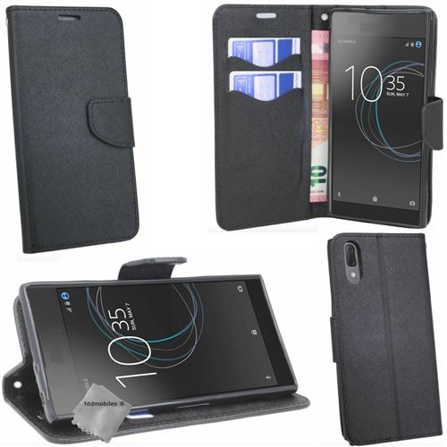 Housse Magnétique Pour Sony Xperia XA2 Ultra - Cuir Synthétique Noir, Protection Anti-choc