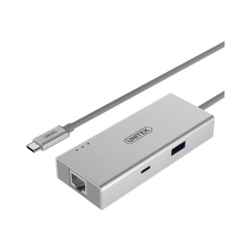 Unitek USB3.1 Type-C Aluminium Multi-Port Hub Station d'accueil USB-C 3.1 GigE