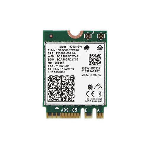 Carte Réseau Wifi Sans Fil / Richer-R / 2.4G + 5G Dual-Band / Haute Vitesse / Bluetooth 5.0