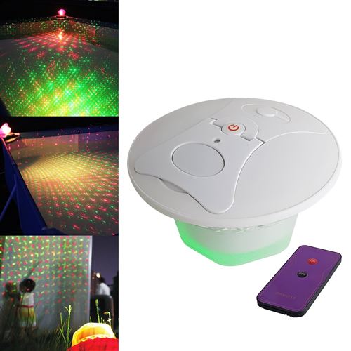 Non Communiqué Vert/Rouge Laser Moovy - Projecteur Laser Étanche Batterie - Piscine-Jardin - + Télécommande Mgtdg700w01