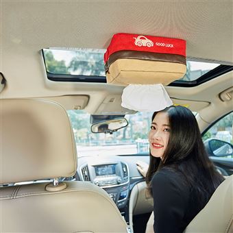 Car Toile Suspendu Tissue Box Voiture Toit Ouvrant Siege Visor Papier Serviette Pompage Onaeatza498 Accessoire Voiture Achat Prix Fnac