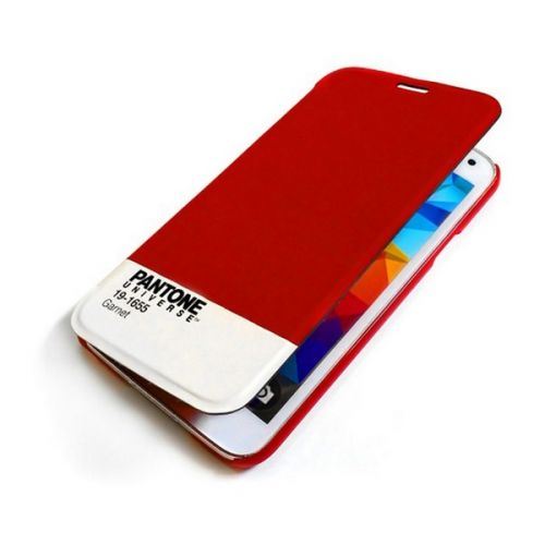 Housse Folio pour Mobile Pantone Universe Galaxy S5 Bordeaux