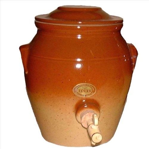 Vinaigrier châtaigne en grès 6,7 l digoin ceramiques pvr07ch