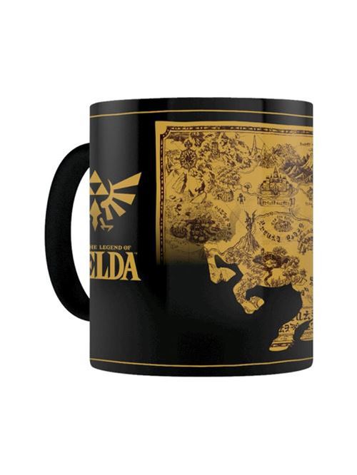 The Legend of Zelda Tasse Map magique qui change de couleur noir