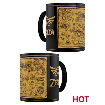 The Legend of Zelda Tasse Map magique qui change de couleur noir