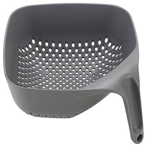 Joseph joseph passoire carrée moyen modèle plastique gris 19,1 x 20,5 x 13,6 cm