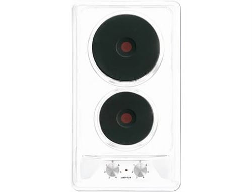Airlux AT320WH - Elektrische kookplaat - 2 hobben - Niche - breedte: 25.5 cm - diepte: 48 cm - wit