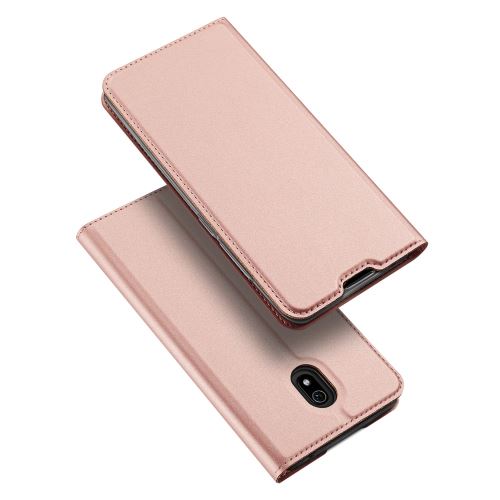 Etui en PU avec porte-carte or rose pour votre Xiaomi Redmi 8A