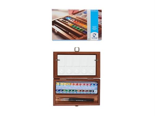 Van Gogh PANS BOX GWC8624 Coffret pour aquarelle en bois