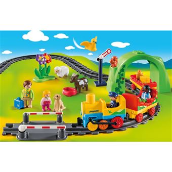 Playmobil 6880 Train étoilé avec passagers et Rails Multicolore