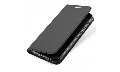 Etui folio pour Galaxy J7-2017 gris avec rabat latéral et fonction stand