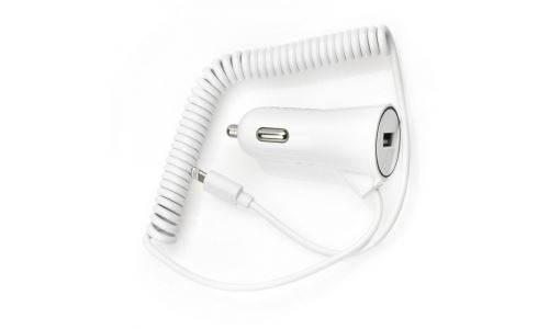 Chargeur Allume Cigare prise Lightning iPhone + 1 USB