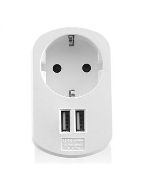 Prise Murale avec 2 Ports USB Ewent EW1211 3,1 A