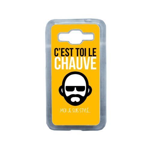 Coque c est toi le chauve moi je suis styl 5 compatible samsung core prime transparent