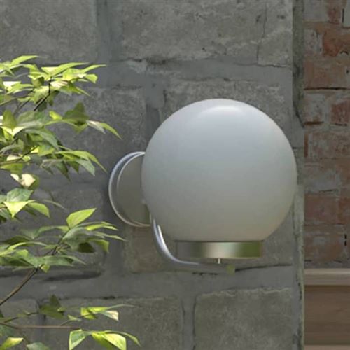 Vidaxl Blanc Applique Murale De Jardin - 32 Cm - Acier Inoxydable