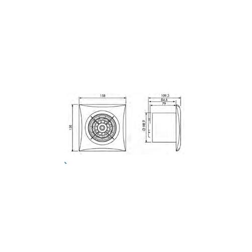 Kit Aerateur Ultra Silencieux Silent 100 Hygrostat Unelvent