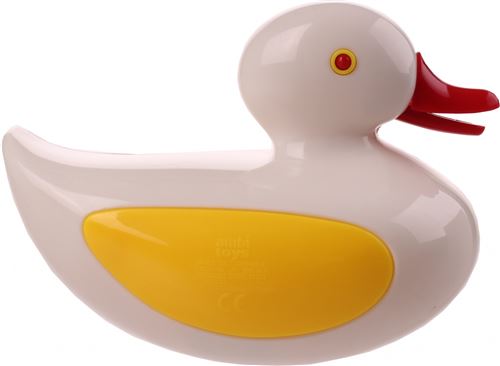 Ambi Toys badeendje 12 cm blanc / jaune