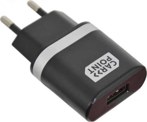 Carpoint chargeur USB en plastique noir