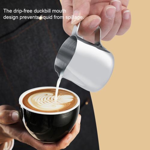 9€28 sur Tasse à café le lait en acier inoxydable Pichet à café 150ml -  Tasse et Mugs - Achat & prix