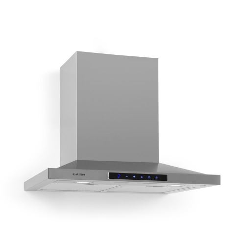 Klarstein Eliana - Hotte - hotte décorative - largeur : 60 cm - profondeur : 50 cm - extraction et recirculation (avec kit de recirculation supplémentaire) - inox brossé